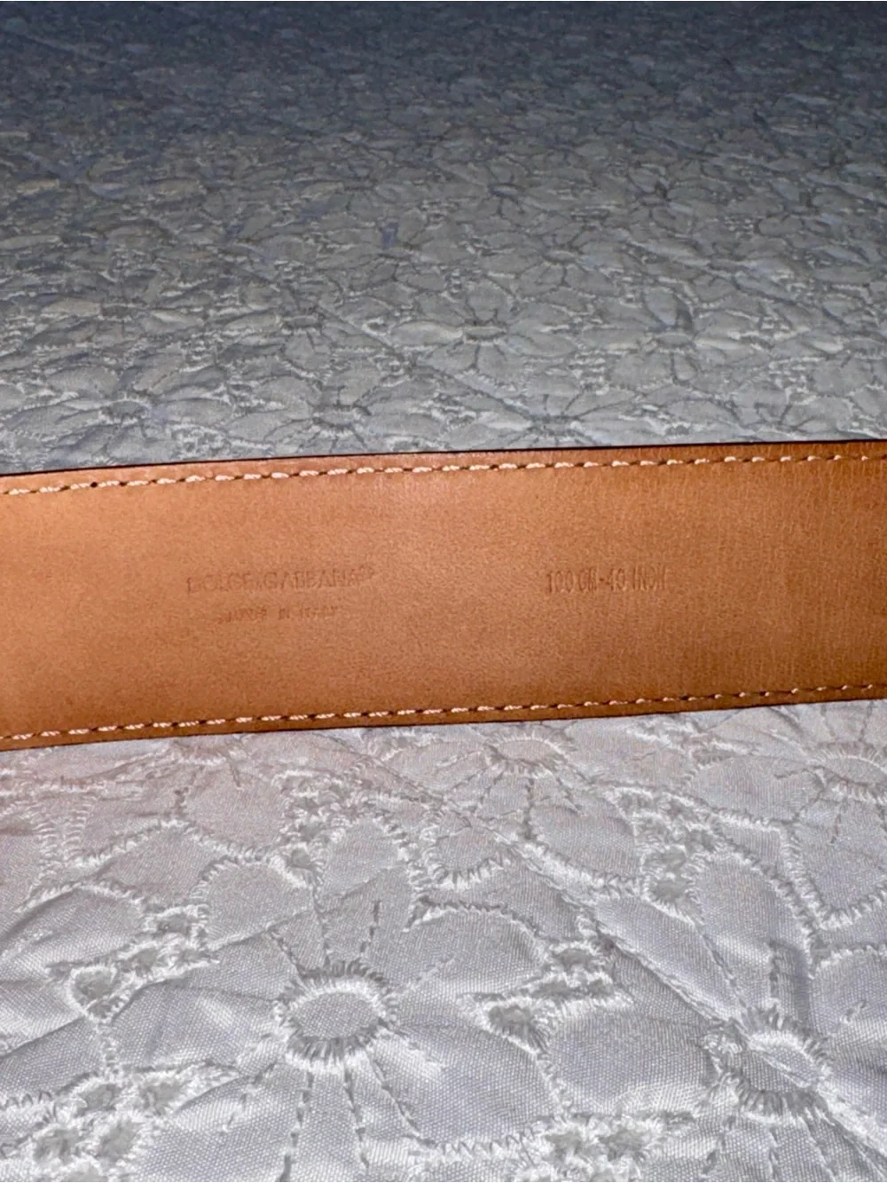 Dolce & Gabbana Black Patent Leather Belt with Gold Plaque